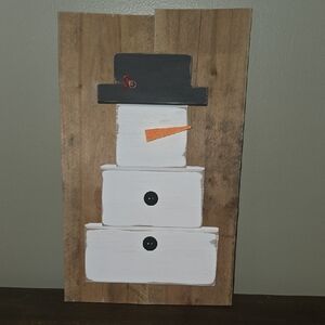 Rustic Snowman Wall Decor